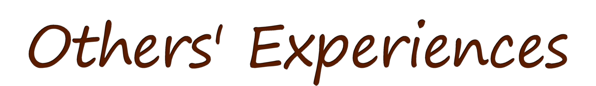 Experiences of Others